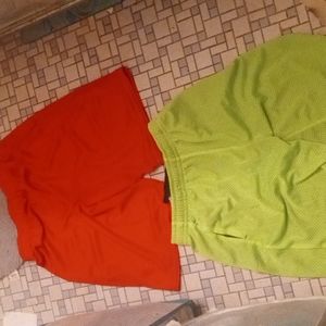 Boys athletic works shorts red a green